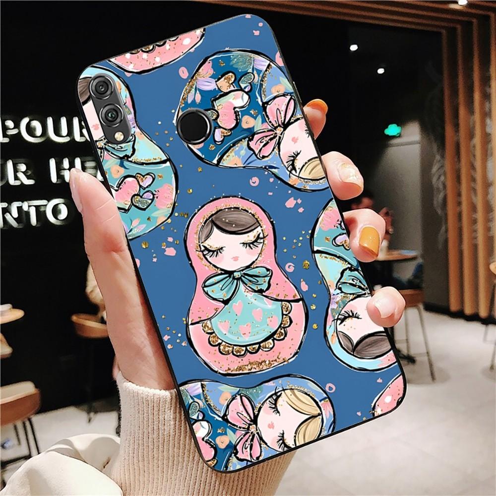 Russian Dolls Matryoshka Cute Phone Case For Huawei Honor 10 Lite 9 20 7A 9X 30 50 60 70 Pro Plus Soft Silicone Cover