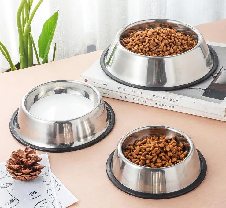 PetJet Stainless Steel Metal Bowl, Non-slip, Rubber, 400 Ml