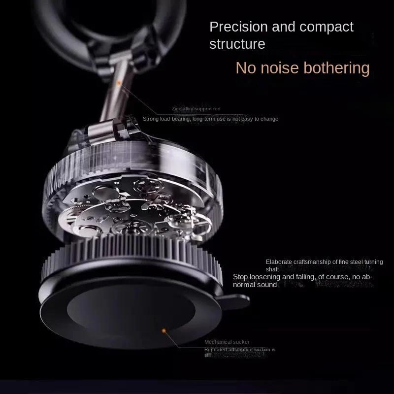 New foldable vacuum adsorption magnetic car phone holder 2025 suction cup dedicated navigation phone holder