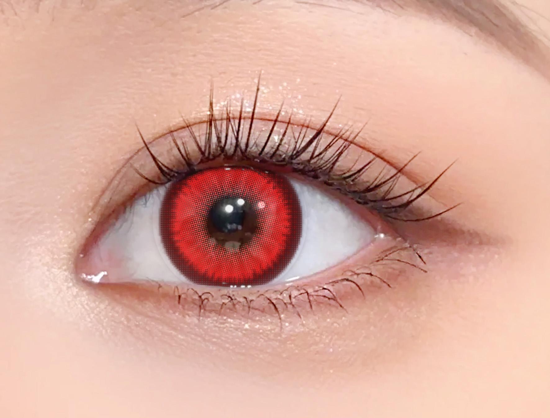 

Цветные контактные линзы для глаз Beauty Pupils 1 пара линз для косплея Red Eye Party линзы Аниме линзы красный/оранжевый