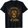 Jesus Lion of Judah Christian Gift for Men Women T-Shirt  Vintage T Shirt  Animal Tops  Ropa Hombre
