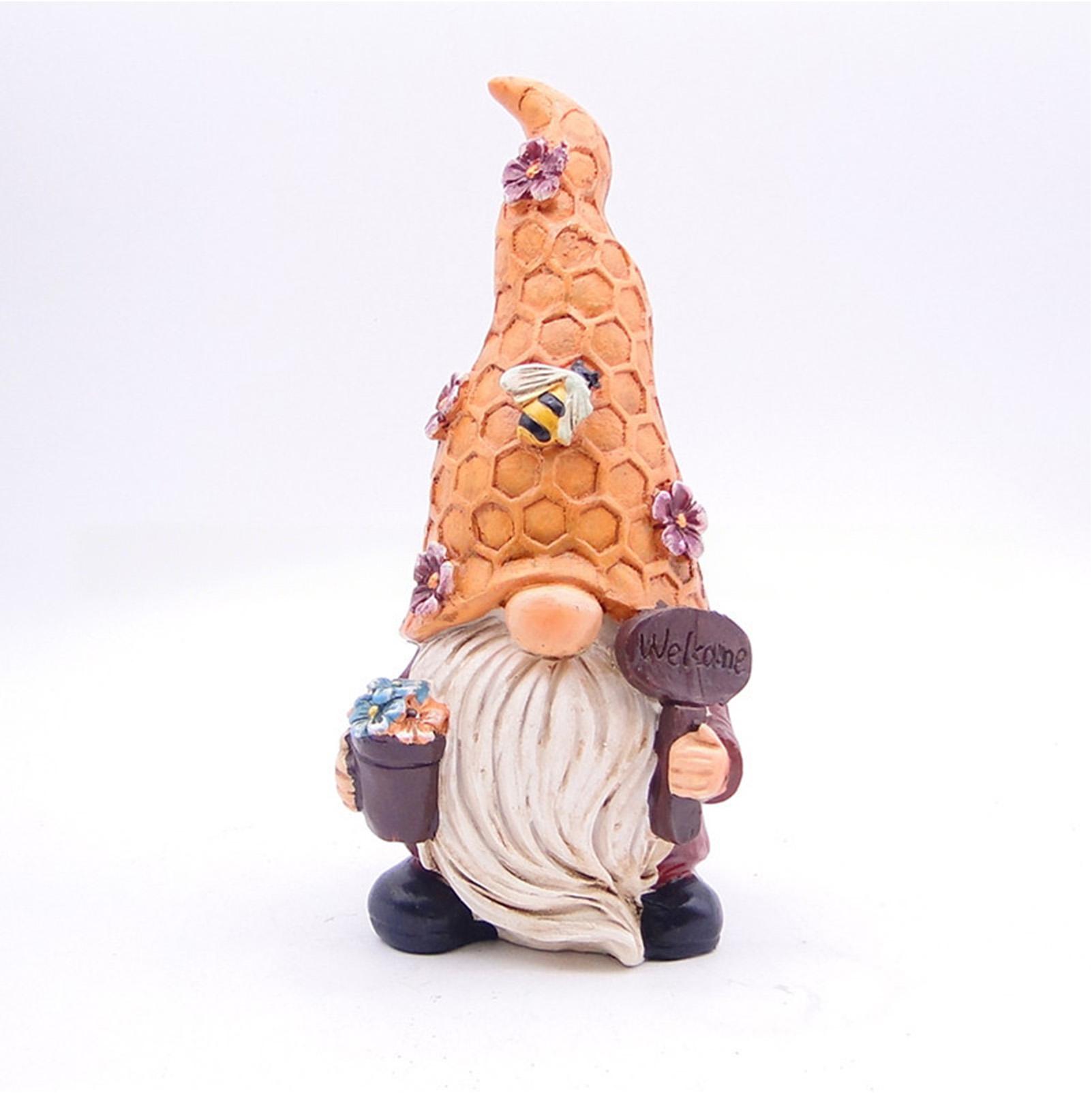 

Украшения Гном-Пчела для Дома, Декор Стола, Милые Фигурки Гнома-Пчелы, Подарки, 7,5 Полистоун Фигурка Гнома-Пчелы с Банкой Меда, Уличное Украшение One Size