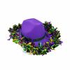 Western Hat with Purple Gold Trim for Costume Party