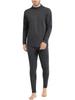 THREEGUN Warm Innerwear High Thermal Cold Weather Front Silk and Wool Size Men's Set, Neck, Fleece-Lined, Innerwear, Heattech, Protection, Opening,