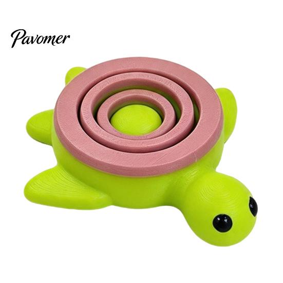 3D Printed Ladybug Figurine Spinning Figurine, Stress Relief Rotating Turtle Fidget Toy Toy, Animal Shape Desk Decoration for Home Office Sensory
