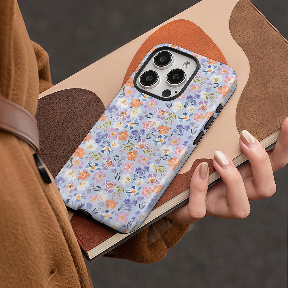 Amazon hot-selling full-screen small floral iPhone15promax summer mobile phone case girl high-value case