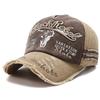 Sports Outdoor Women And Men Pattern Head Cow Cap Baseball Stitching Stitched Embroidered Alphabet Vintage Cotton Washed Neutral Gender  For Hats
