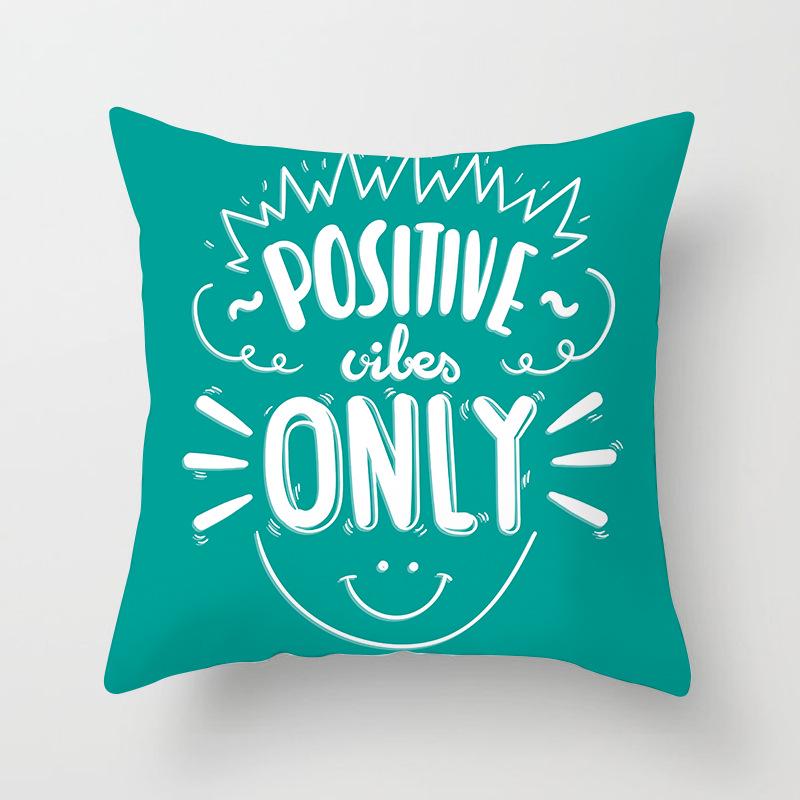 Blue Print Nordic Style Cushion Car Sofa Cushion Pillow Lumbar Cushion Cover Home Furnishings