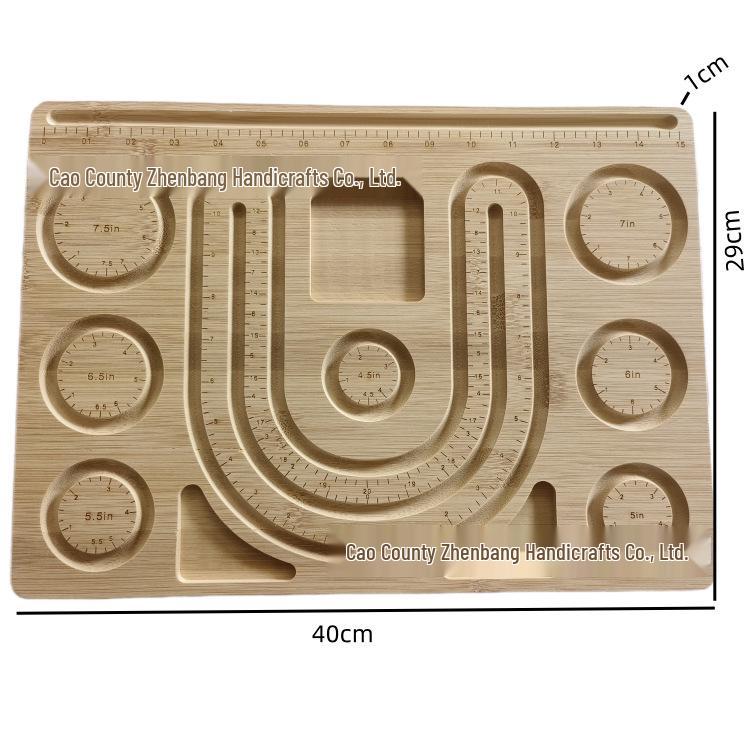 Multi-grid Wooden Beading Design Board for DIY Bracelets and Jewelry Crafting