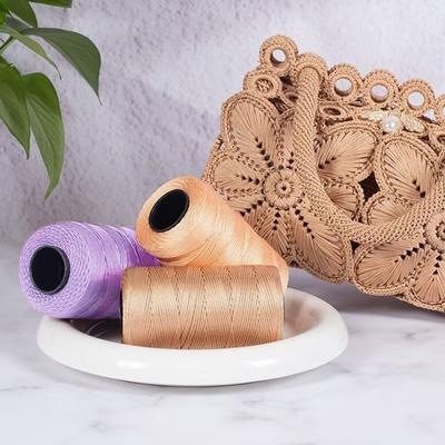 100g/Roll Hand Knitting Bag Hollow Thread Hat Crochet Thread Convenient Material Ice Cotton Silk Thread Shoes Woven Yarn DIY