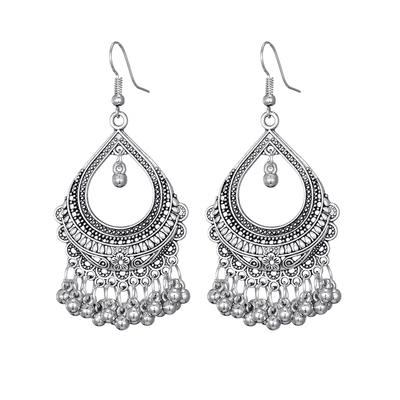 Vintage Drop Dangle Earrings for Women Fashion Jewelry Boucle D’oreille Handmade Beads Hollow Ethnic Indian Earrings Brincos