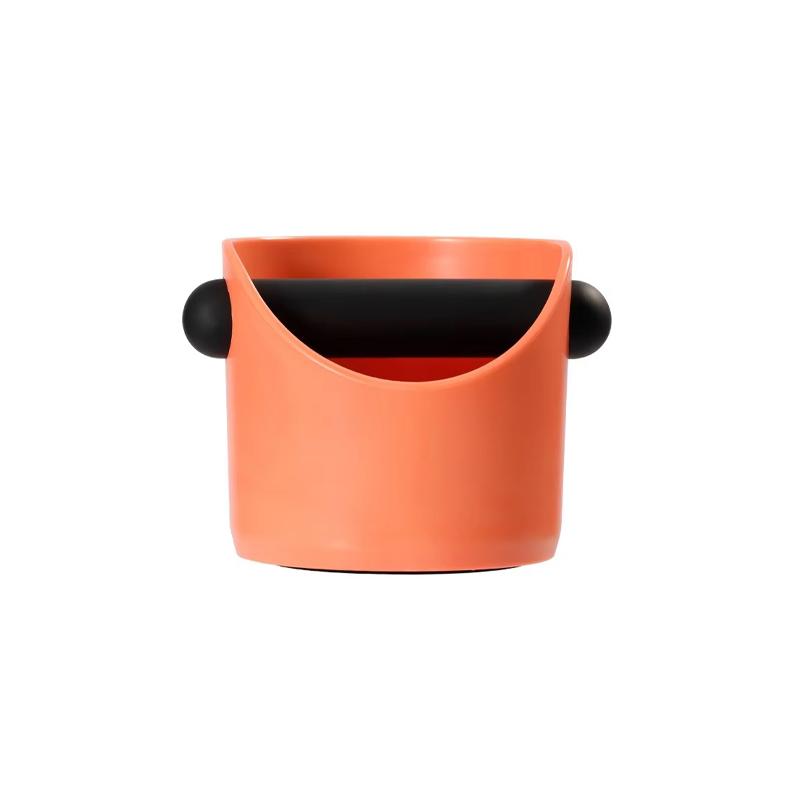 

Coffee Knock Box ABS Material Espresso Dump Bin With Removable Knock Bar Non-Slip Base Coffee Residue Bucket for Espresso Maker помаранчевий