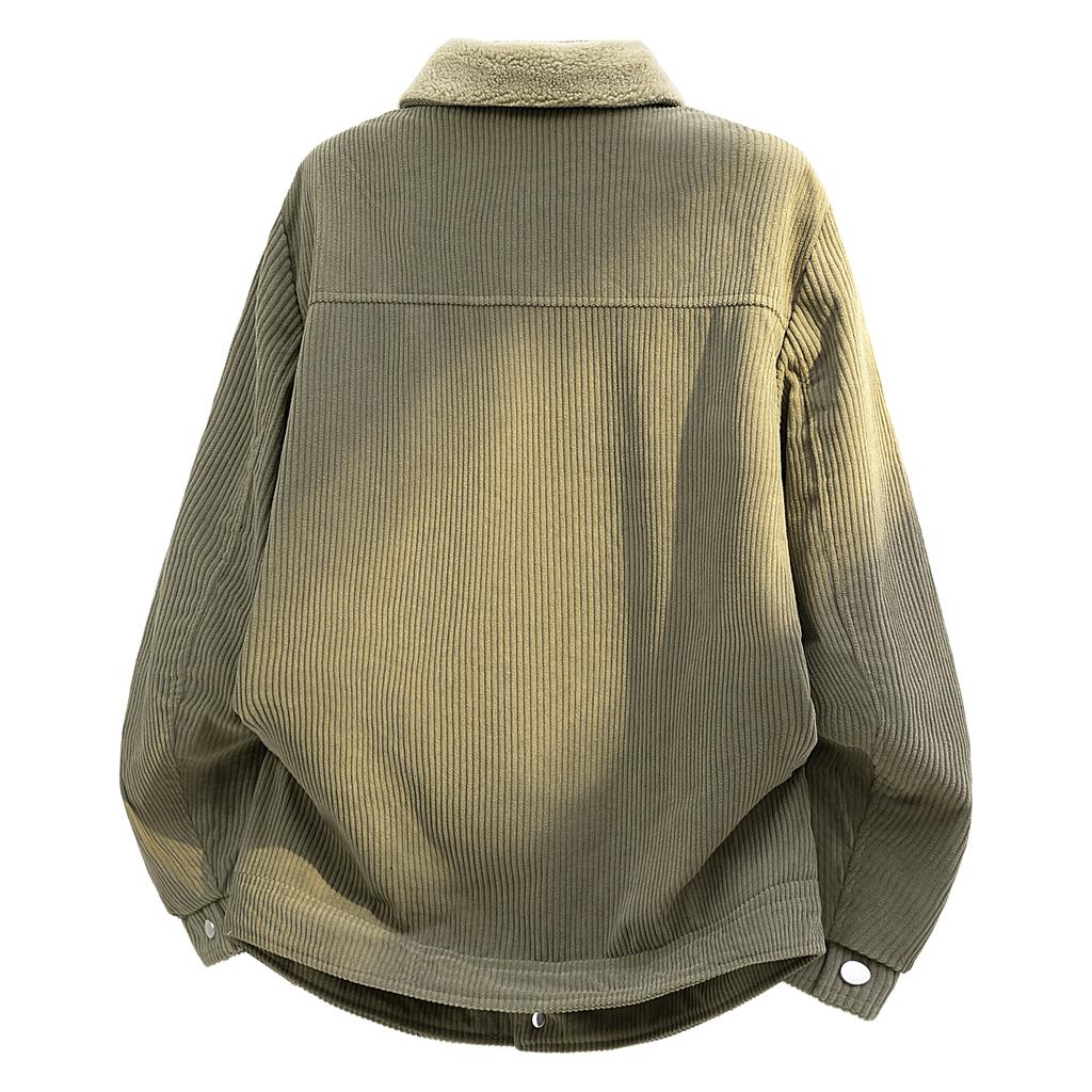 Casual Jackets, Outdoor Workwear, Lapel Jackets, Men's Lapel Corduroy Jackets, Cotton Coats