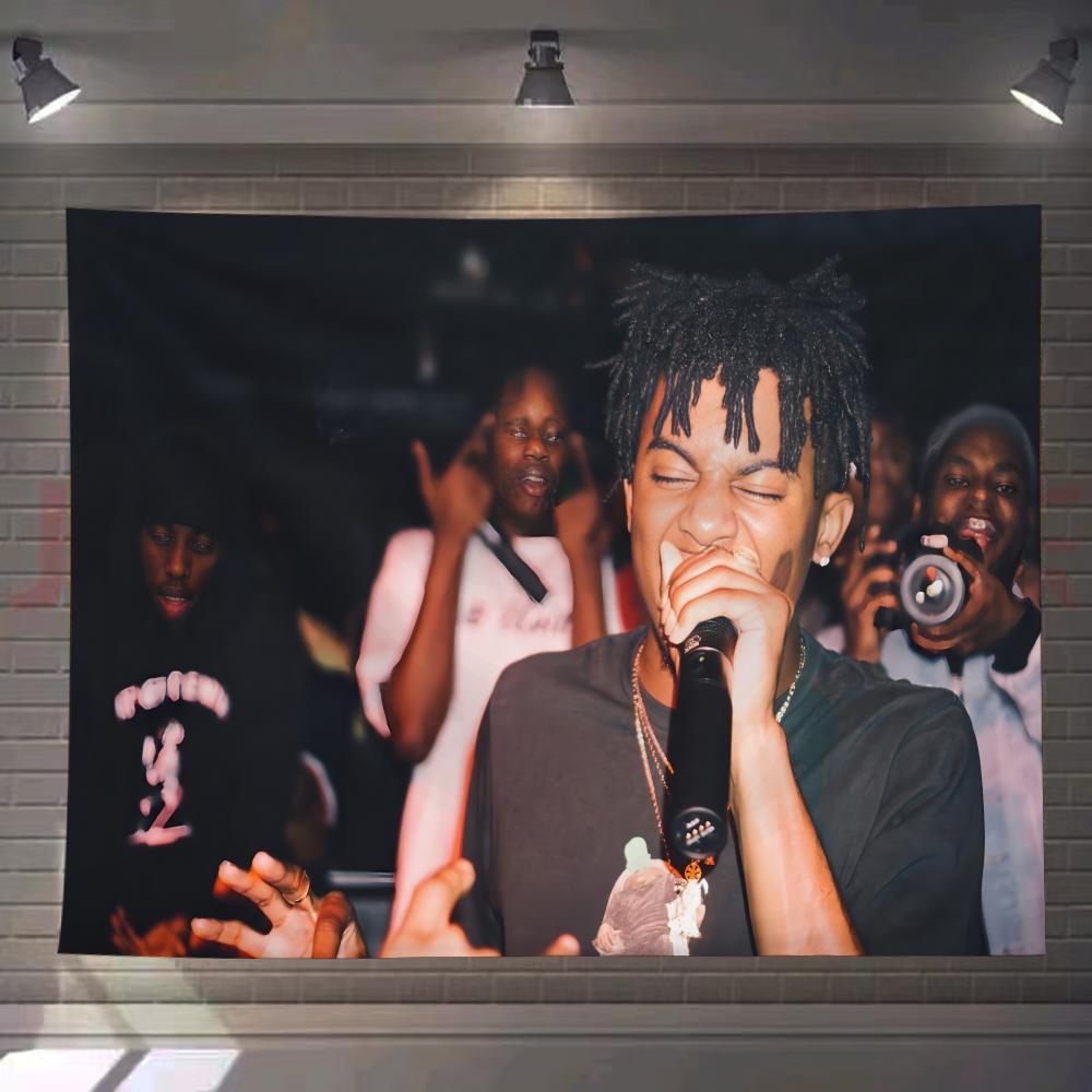 P-Playboi I Am Music Carti Tapestry Custom Living Bedroom Party Dormitory Interior Wall Bohemian Decoration Attached Clip