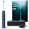 Escova de Dentes Elétrica Sonicare 6500 Mais Suporte para Escovas e Estojo de Viagem Azul Marinho [Modelo 2025] (Premium Limpo/Suave Cabeças/Carregador Incluído)