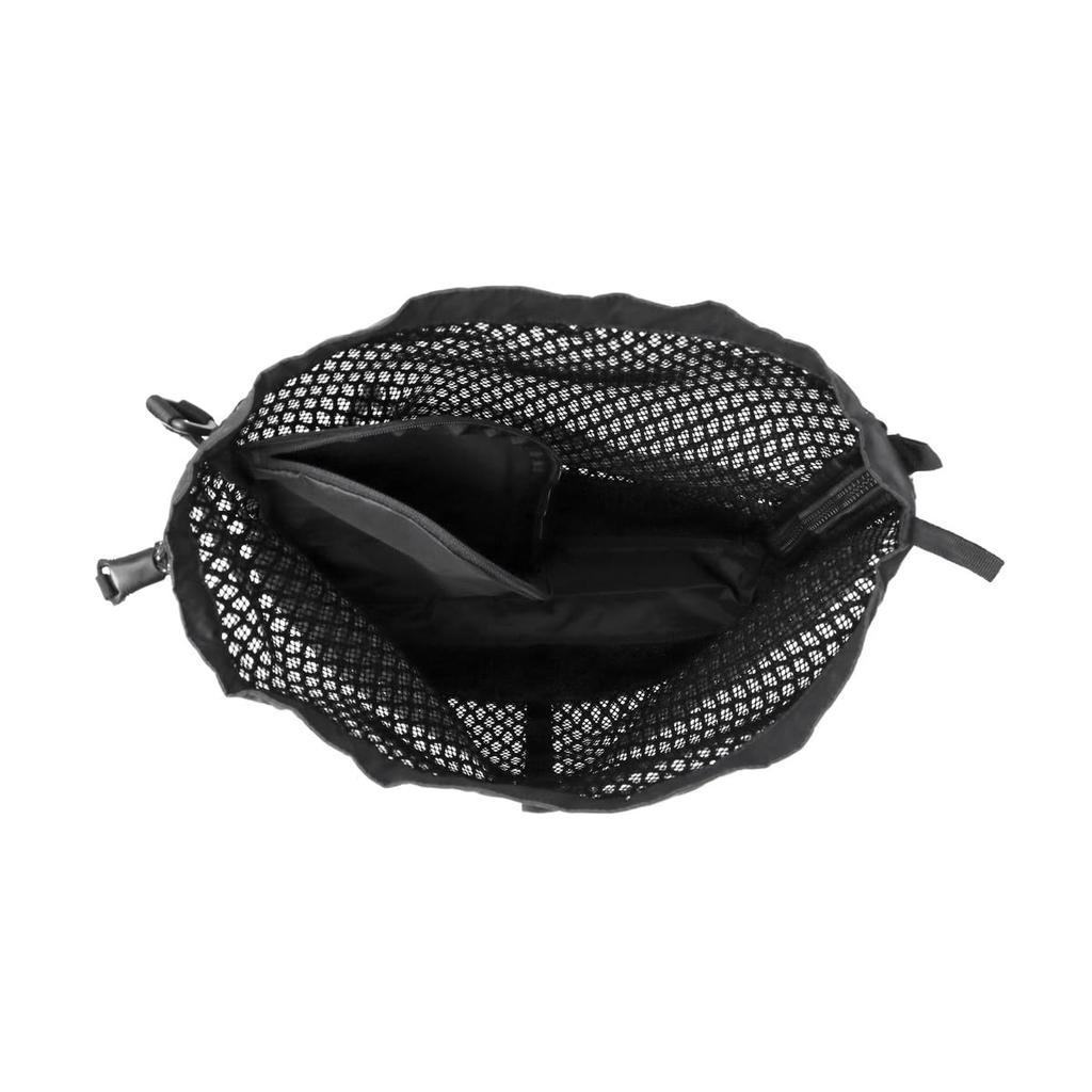 Snow Peak Double Face Mesh Shoulder Size Bag, One, BLACK, AC-25SU408