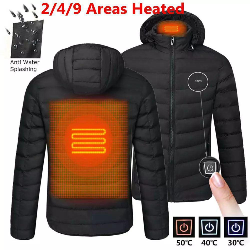 Intelligente temperaturkontrollierte beheizte Baumwolljacke: Elektrisch, Warm und Bequem