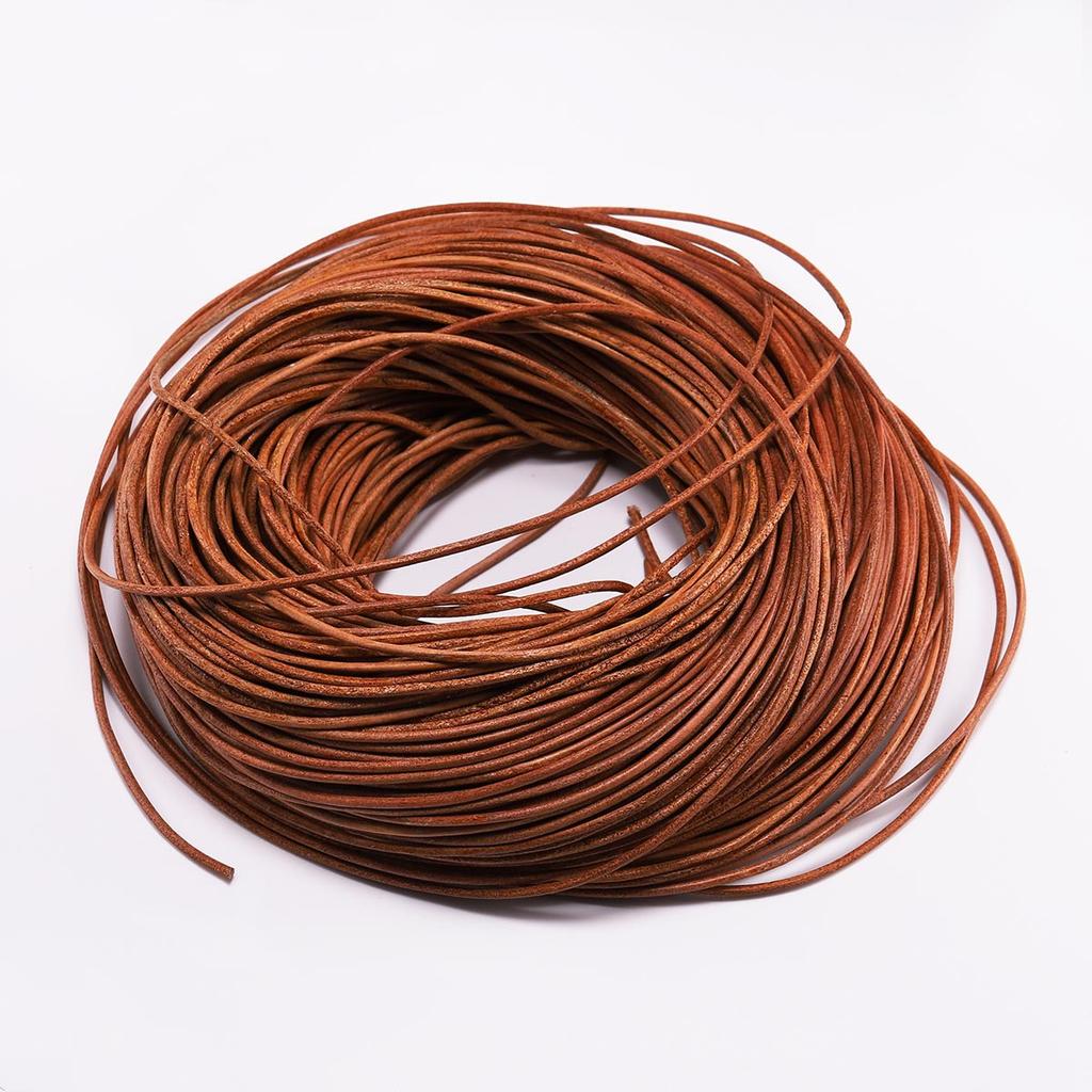 Round Leather Rope DIY Jewelry Accessories, Clothing Bracelet Accessories, Handmade Jewelry Making Materials