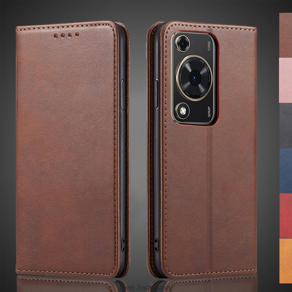 Magnetic Attraction Leather Case for Huawei Nova Y72 Holster Flip Cover Case Nova Y72 Wallet Phone Bags Capa Fundas Coque
