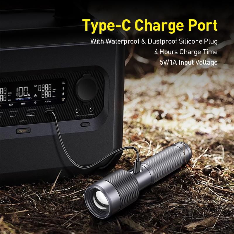 Philips Flashlight SFL2101P SFL2101P Telescopic Zoom Flashlight 1300 Lumens Beam Distance (Max) 800 Meters