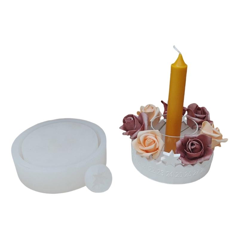 

Multipurpose Sturdy Silicone Calendar Candle Holder Mold Set Portable for Resin Plaster Craft Supplies Assorted Sizes 1
