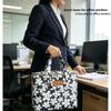 Oxford 4 Pockets Cooler Bag, Portable Handheld Insulated Lunch Bag, Outdoor Picnic Thermal Food Carrier