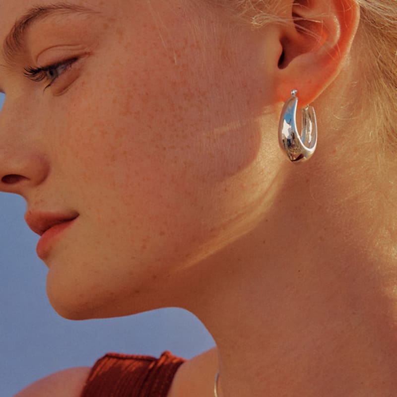 

ACOOPU [925 Silver]Hui Earrings Gold