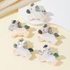 Animal Shell Brooch Natural Shell Handmade Pony Decorative Jewelry For Ladies
