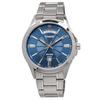 Reloj Analógico de Cuarzo para Hombre CASIO MTP-1381D-2AV Correa de Metal Azul Plateado Modelo de Ultramar