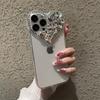 Case For iPhone 16 17 Air 15 Pro Max 14 Plus 13 Mini 12 Pro 11 7 8 SE2 Candy Blink 3D Diamond Heart StyleSoft Phone Case Cover