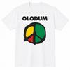 Olodum Tişört Barış Sembolü Grafik Müzik Unisex Tişört Yeniden Baskı