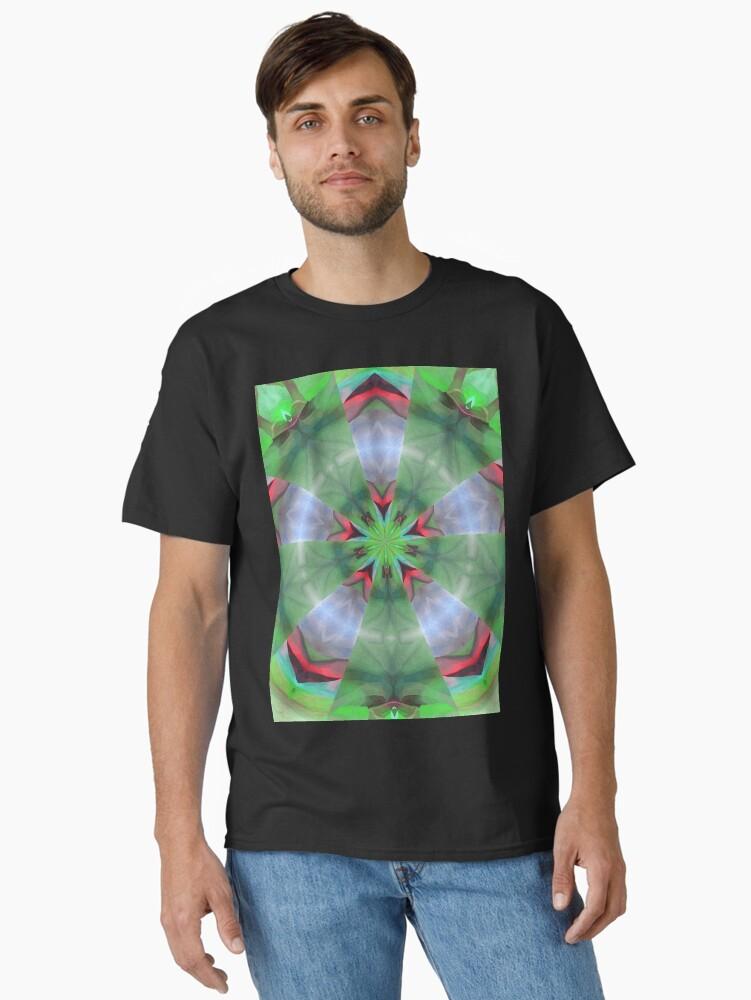 Pentangle Pastel Shades Multicolored Kaleidoscope Pentangle Pattern 5 Classic T-Shirt