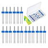 18pcs Stainless Steel Sewing Machine Twin Needles Plastic Box Three Sizes Double Needle Set Double Needles