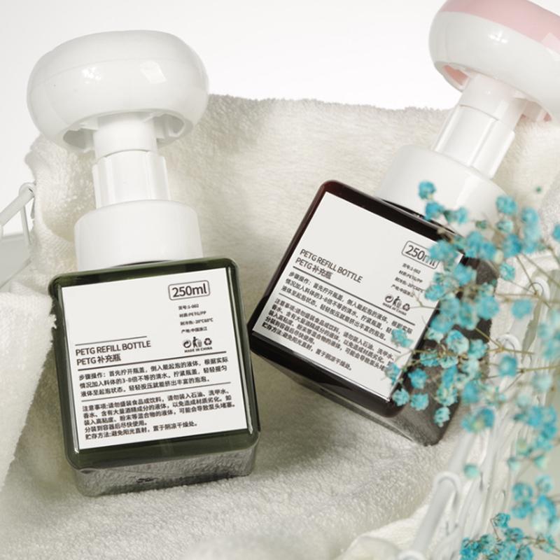 250ml Flower Dispenser Liquid Soap Floral Foam Hand Soap Bottle Pump Floret Bubbler Children Plastic Pressing Type Head Bottling