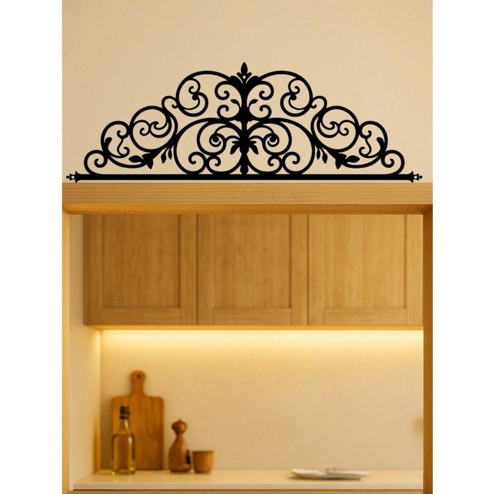 Floral Metal Door Crown Decor Rustproof Waterproof Home Decoration Gift