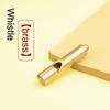 Mini Waterproof Pocket Tools Pure Brass Handmade Pendant Equipment Survival Edc Whistle Referee Whisle Keychain Brass Whistle