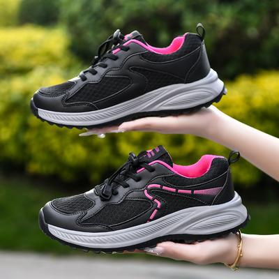 Women's Autumn and Winter New Leather Surface Anti-splashing Water Leisure Sports Casual Shoes Soft Sole Light Walking Shoes
