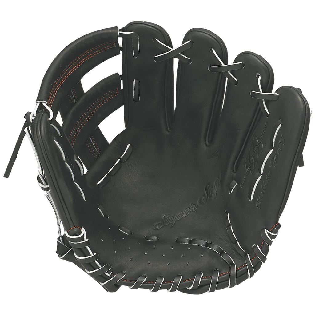 SSK Baseball Junior Super Black Throw Glove, Soft, All-Around, SJJ3, (90), Right-Handed