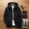 Men's Casual Coat Spring Autumn Bomber Jacket Hooded Windbreaker Sport Running Jackets Men