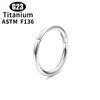 ASTM F136 Titan Nasenringe Gemischte Farbe Body Clips Ring für Damen Herren Knorpel Piercing Schmuck Segment Lippe Ohr L Ring Ring