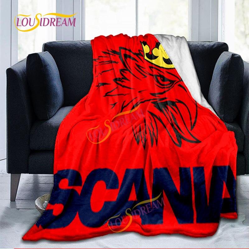 Scania rzuć Koc Strona główna Prześcieradło Narzuta na sofę Salon Biuro Koc na przerwę obiadową Miękki koc termiczny na co dzień, który można prać.