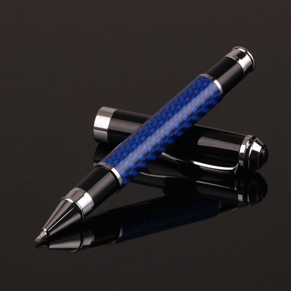 Smooth Fiber Signature Pen Carbon Fiber Premium Gel Pens Metal Signature Pen  Present