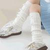 Harajuku Children's Leg Warmers Korean Style Plaid Bow Socks Cute Knitted Leg Cover  Baby