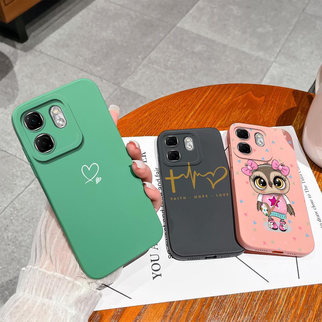 For Infinix Smart 9 Case Fashion Butterfly Liquid Silicone Full Protection Back Cover For Infinix Smart9 Model X6532 Phone Shell