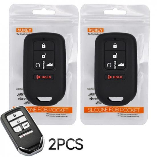 

Pair For Honda Accord Civic Passport CRV HRV FIT Remote Key Fob Cover Shell Case