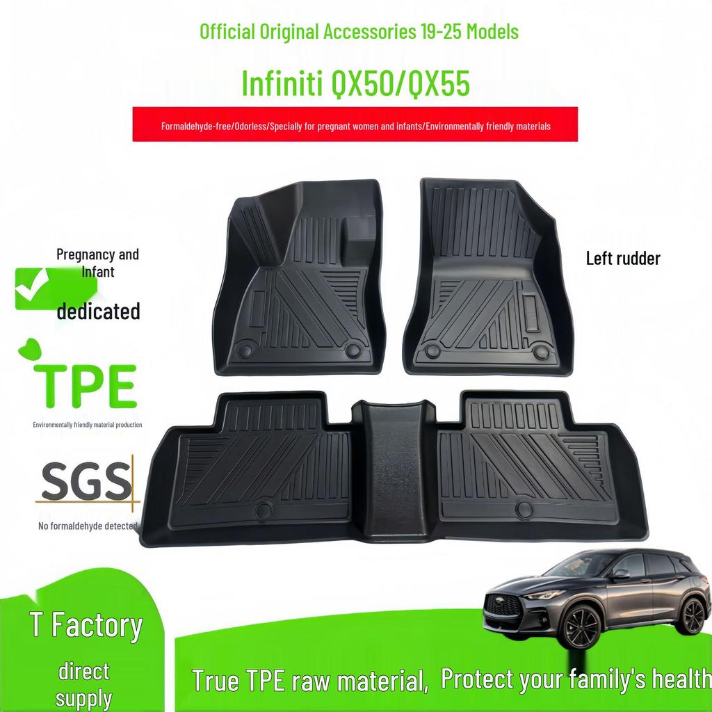 TPE Floor Mats & Trunk Mats for 2019-2025 Infiniti QX50/QX55