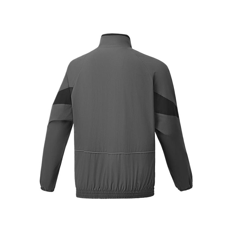 Skechers Fashionable Comfortable Versatile Soft High Neck Jacket Unisex Jacket Oyster-Black P225U113-02KY