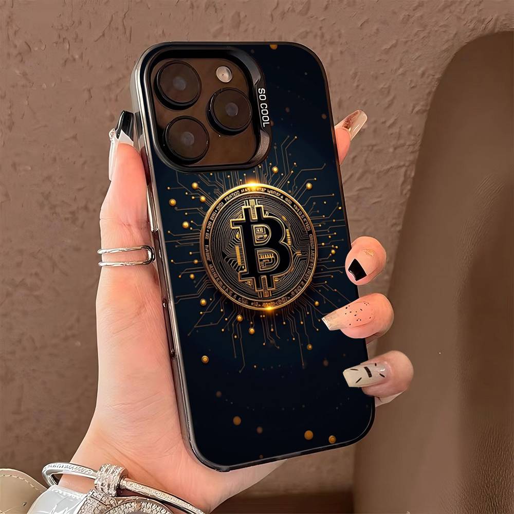 

Bitcoin Color Phone Case For IPhone 17 16 15 14 13 12 11 Pro Max Plus Pro Shell iPhone 13pro max