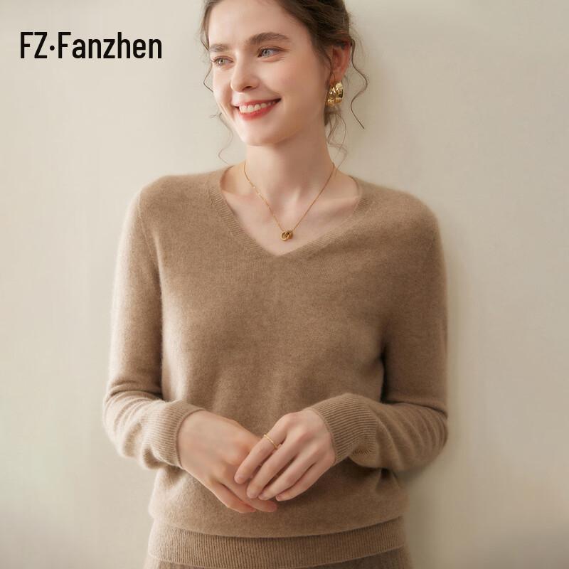 Women's V-Neck Cashmere Blend Sweater