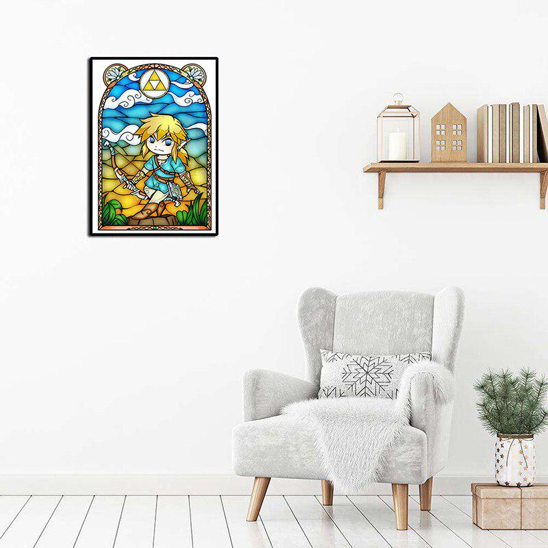 5D Gör-det-själv Full Diamantmålning Tecknad Pojke Korsstygnssatser Diamantbroderi Mosaikmönster Bild Heminredning Present